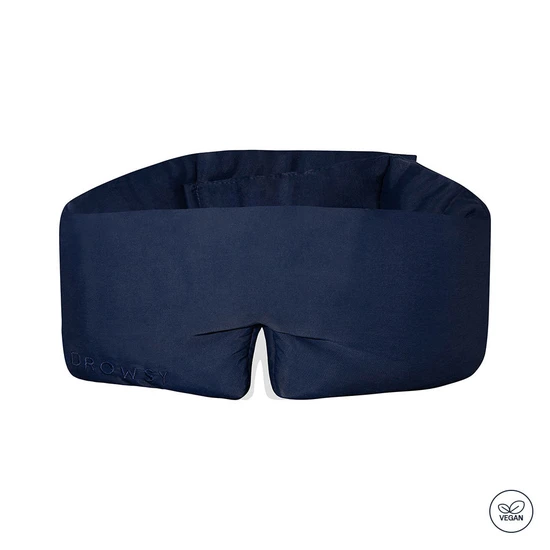 Drowsy Vegan Silk Sleep Mask Midnight Blue