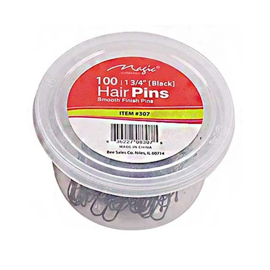 Magic Collection Hair Pins 307 100 pcs / Black