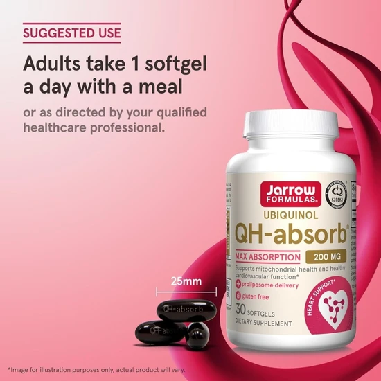 Jarrow Formulas Ubiquinol QH-absorb 200mg 30 Soft Gels