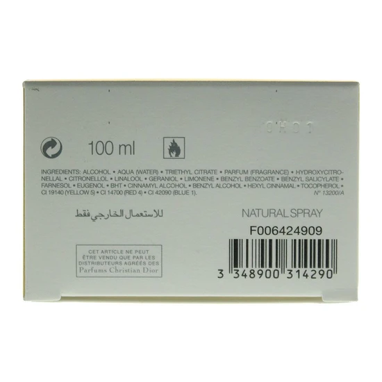 DIOR Diorissimo Eau De Toilette 100ml