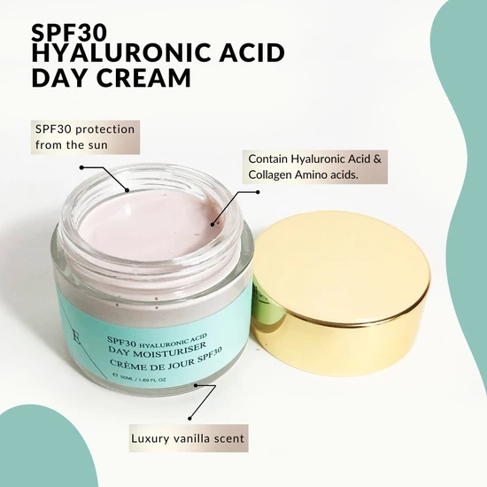 Erth Skin London SPF 30 Hyaluronic Acid Day Cream 50ml
