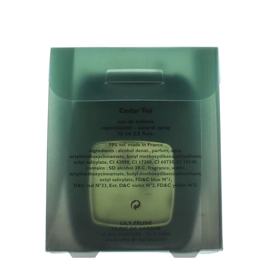 Tom Prune Cedar Tea For Man Eau De Toilette 75ml