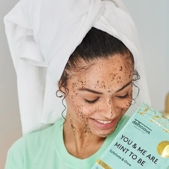 Delhicious Mint Black Tea Body Scrub