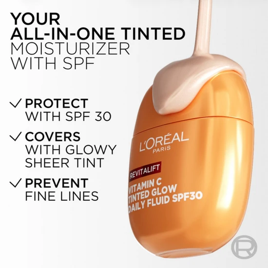 L'Oreal Paris Revitalift Vitamin C Tinted Glow Daily Fluid SPF 30 40ml