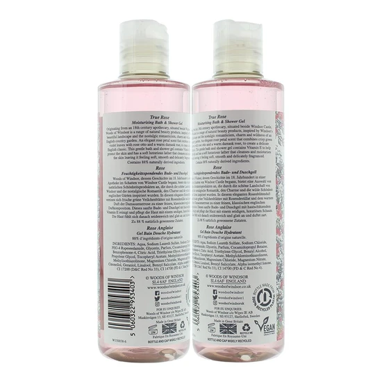 Woods of Windsor True Rose Moisturising Bath & Shower Gel 250ml