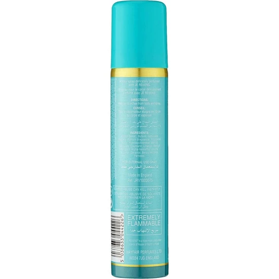 Worth Je Reviens Body Spray 75ml