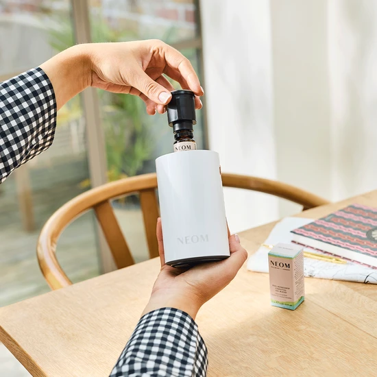 Neom Organics Wellbeing Pod Mini+ Waterless Essential Oil Diffuser White