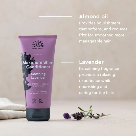 Urtekram Soothing Lavender Maximum Shine Conditioner 180ml