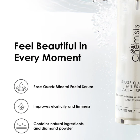 skinChemists Anti-Ageing Rose Quartz Mineral Facial Serum 30ml