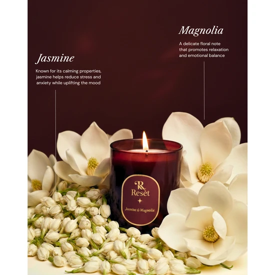 Resèt Jasmine & Magnolia Candle