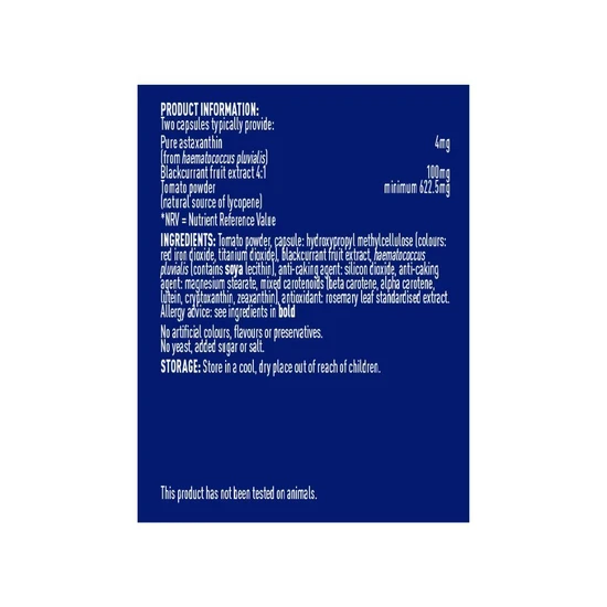 Higher Nature Astaxanthin & Blackcurrant 90 Capsules