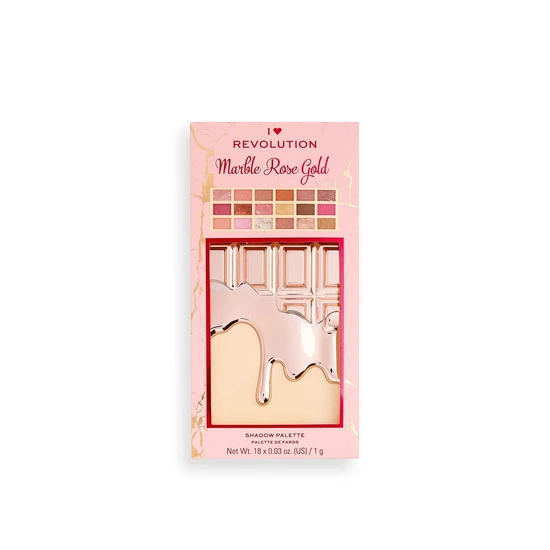 Revolution I Heart Revolution Chocolate Shadow Palette Marble Rose Gold