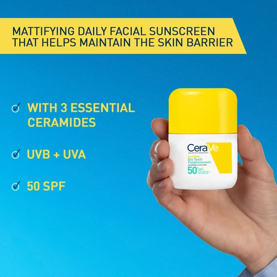 CeraVe Invisible Dry Touch Fluid Sunscreen SPF 50+ 50ml