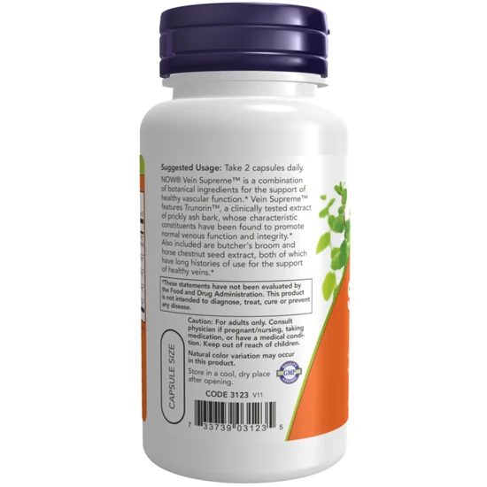 NOW Foods Vein Supreme Capsules 90 Capsules