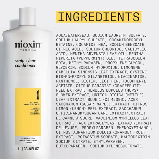 Nioxin System 1 Conditioner 1000ml