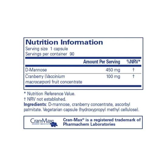 Pure Encapsulations Cranberry & d-Mannose Capsules 90 Capsules