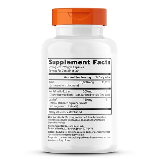 Doctor's Best High Absorption Hair & Skin Complex 60 Capsules