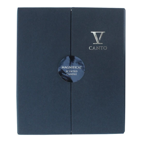 V Canto Magnificat Flocked Glass Candle 250g