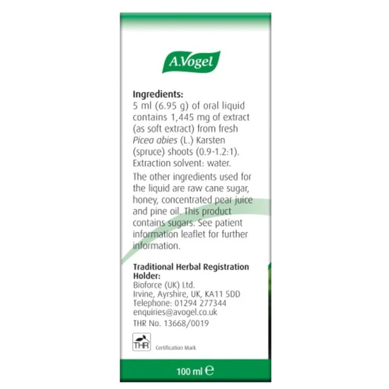 A.Vogel Bronchosan Pine Cough Syrup 100ml