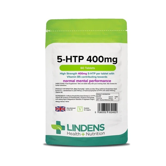 Lindens 5-HTP 400mg Tablets 60 Tablets