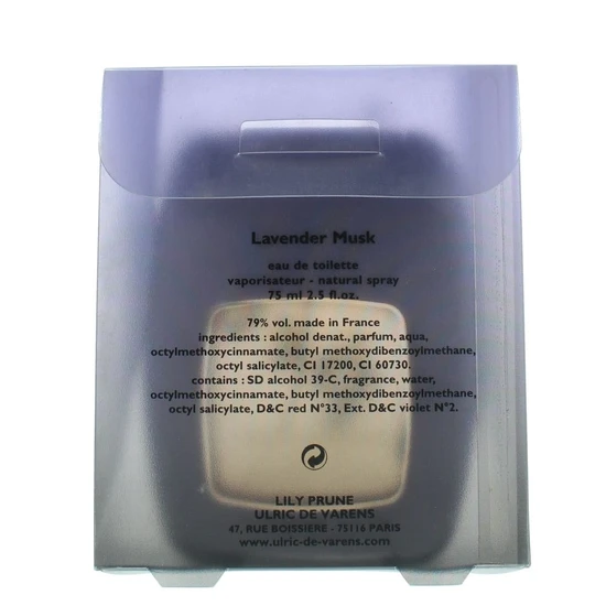 Tom Prune Lavender Musk For Man Eau De Toilette 75ml