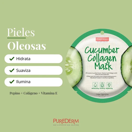 Purederm Cucumber Collagen Mask Cucumber