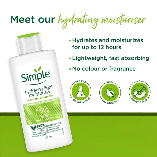 Simple Kind To Skin Hydrating Light Moisturiser 125ml