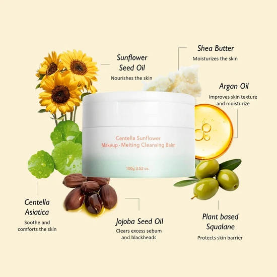 Haruharu Wonder Centella Sunflower Makeup-Melting Cleansing Balm