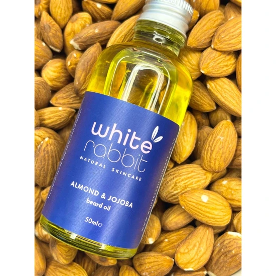 White Rabbit Skin Care Almond & Jojoba Skin & Beard Boosting Oil 50ml / aluminium screw cap