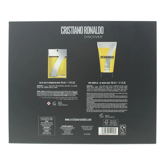 Cristiano Ronaldo Cr7 Discover Eau De Toilette 30ml + Shower Gel 150ml 30ml