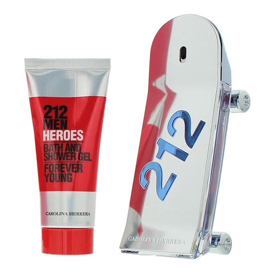 Carolina Herrera 212 Heroes Gift Set 90ml Eau De Toilette + 100ml Shower Gel