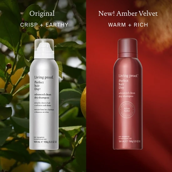 Living Proof Perfect Hair Day Advanced Clean Dry Shampoo Limited Edition Velvet Amber 198ml