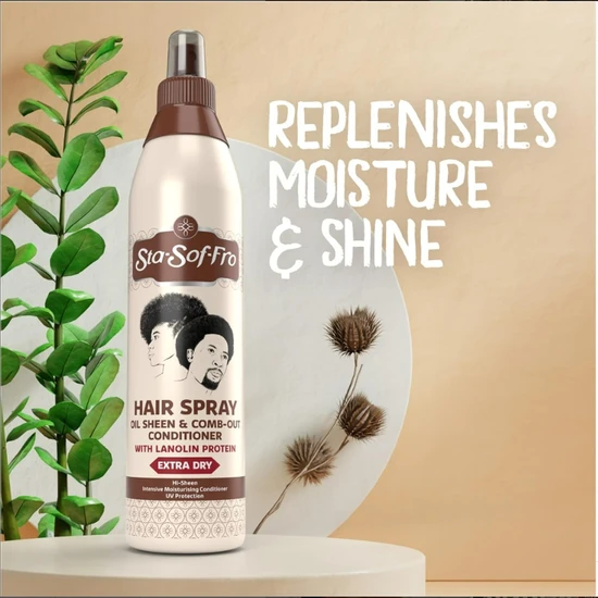Sta-Sof-Fro Oil Sheen & Comb-Out Conditioner Hairspray Extra Dry 250ml