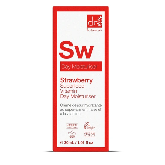 Dr Botanicals Strawberry Superfood Vitamin C Day Moisturiser 30ml