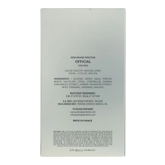 New Brand Prestige Official For Men Eau De Toilette 100ml