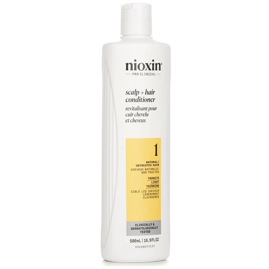 Nioxin Density System 1 Scalp Therapy Conditioner Natural Hair, Light Thinning 500ml