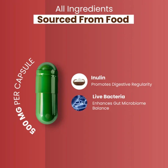 ZeroHarm Liposomal Live Bacteria Prebiotic Complex Capsules 60 Capsules