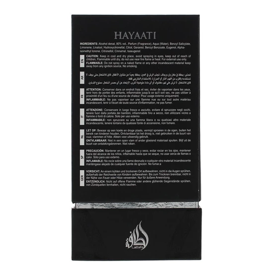 Lattafa Hayaati Eau De Parfum 100ml