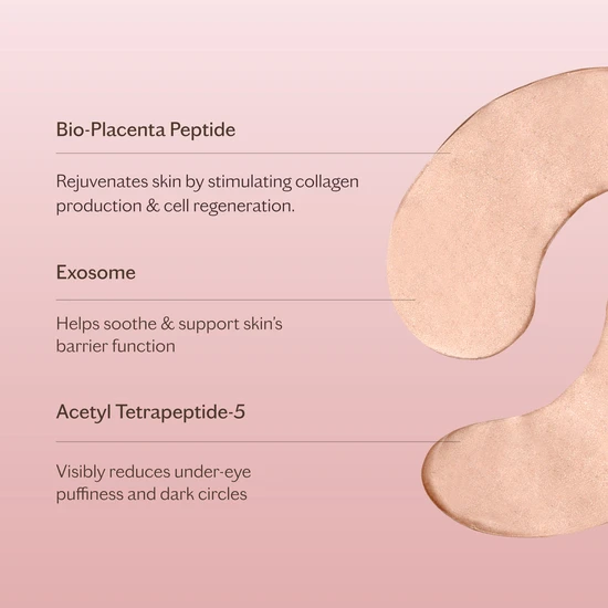 MZ Skin Bio-Placenta Peptide Illuminating Hydrogel Eye Mask x1