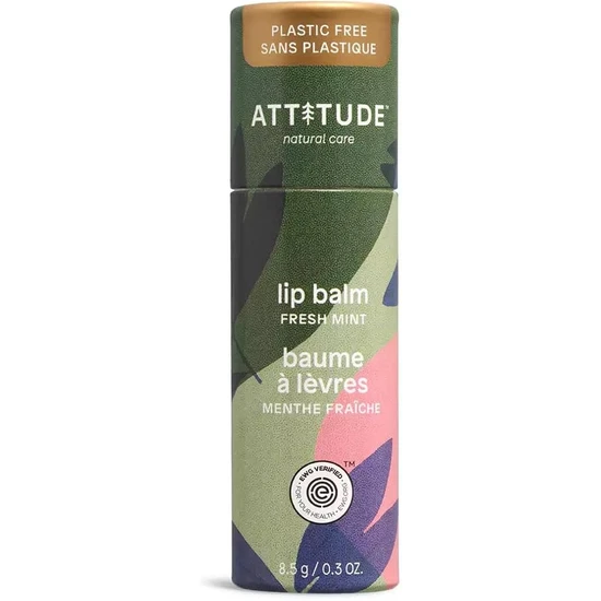 Attitude Plastic-Free Lip Balm Fresh Mint Enriched With Olive Oil 8.5 g