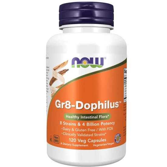 NOW Foods Gr8-Dophilus Capsules 120 Capsules