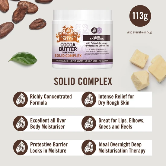 American Dream Cocoa Butter Lavender Solid Complex 56 g