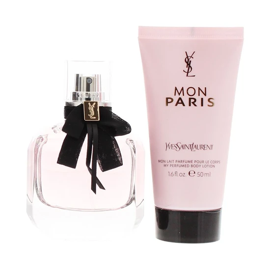 Yves Saint Laurent Mon Paris Gift Set 50ml Eau De Parfum + 50ml Body Lotion