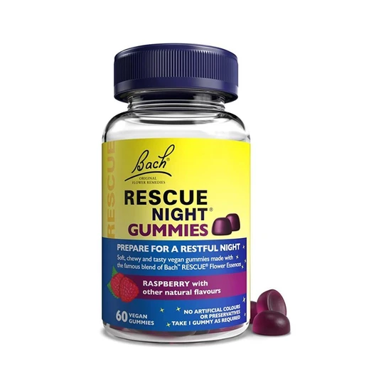 Bach Rescue Night Mixed Berry Gummies 60 Gummies