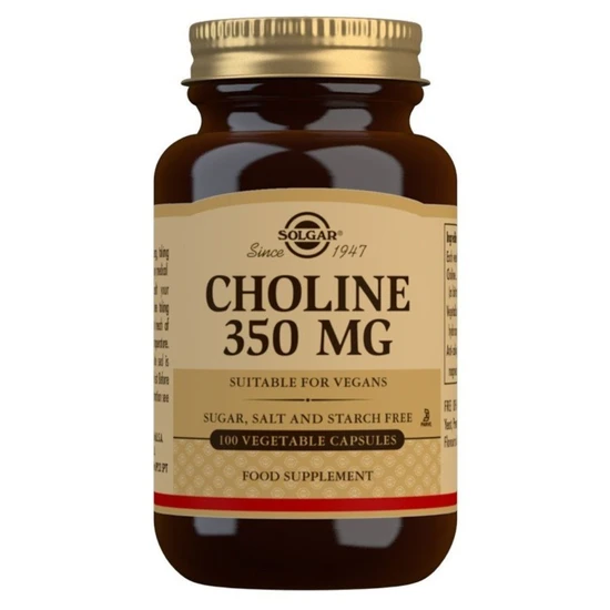 Solgar Choline Vegicaps 100 Vegicaps