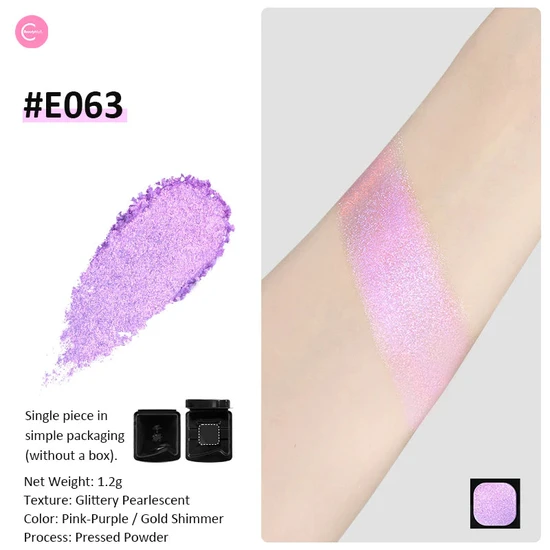 Glisten Cosmetics E063 Pink/Purple Shimmer Eyeshadow Cheeryep