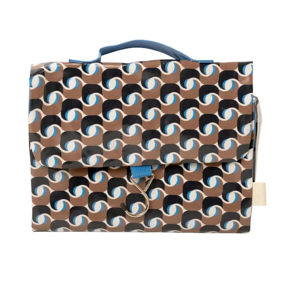 Victoria Green Geometra Azure Threefold Hanging Wash Bag & Beauty Kit Case Set