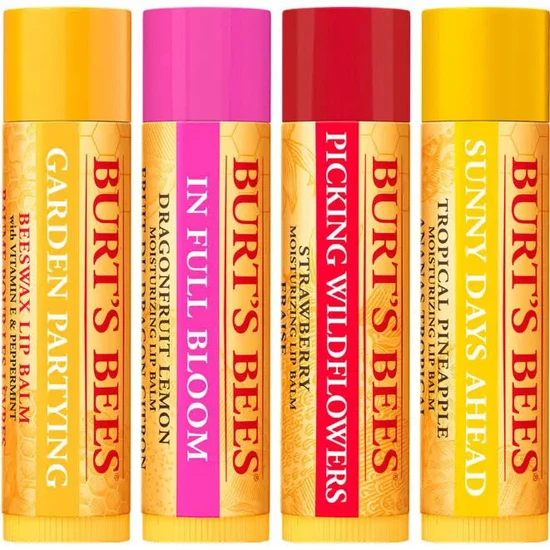 Burt's Bees Infullbloomlipbalmset 4 x 4.25 g