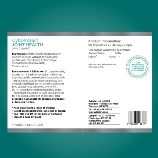 Cytoplan Cytoprotect Joints Capsules 90 Capsules