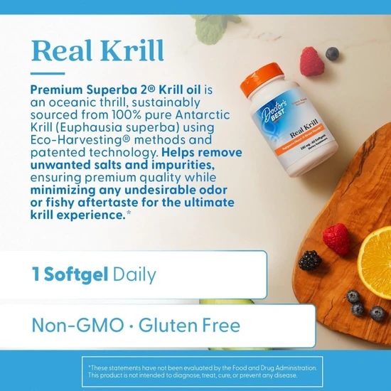 Doctor's Best Real Krill 350mg - 60 softgels